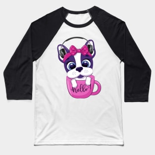Dog listen to Music Baseball T-Shirt